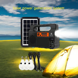 NNETM Solar LED Camping Spotlight Power System