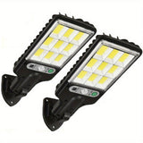 2-Pack Solar Outdoor Motion Sensor LED Wall Lamps
