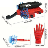 Shunfei Spider Web Funny Trick Gloves - Creative Hero Toy, Ideal Halloween And Christmas Gift, Multi-Player Interactive Party Game, Durable ABS Material, Red Version
