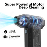 NNETM 130,000 RPM Electric Air Duster – High Power Cordless Turbo Blower