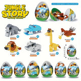 NNETM Easter Forest Animal Egg Building Blocks Set (6pcs)