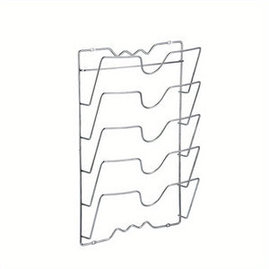 NNETM Wall-Mounted Multifunctional Kitchen Pot and Lid Rack