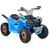 NNECW 6V Battery Powered Kids Ride on ATV with Direction Control-Blue
