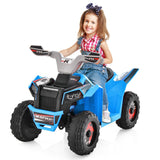 NNECW 6V Battery Powered Kids Ride on ATV with Direction Control-Blue