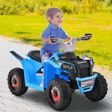 NNECW 6V Battery Powered Kids Ride on ATV with Direction Control-Blue