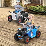 NNECW 6V Battery Powered Kids Ride on ATV with Direction Control-Blue