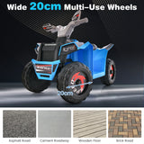 NNECW 6V Battery Powered Kids Ride on ATV with Direction Control-Blue