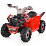 NNECW 6V Battery Powered Kids Ride on ATV with Direction Control-Red