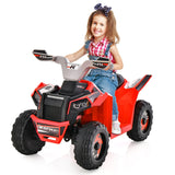 NNECW 6V Battery Powered Kids Ride on ATV with Direction Control-Red