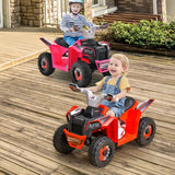 NNECW 6V Battery Powered Kids Ride on ATV with Direction Control-Red