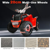 NNECW 6V Battery Powered Kids Ride on ATV with Direction Control-Red