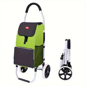 NNETM Folding Shopping Cart with Waterproof Trolley Bag