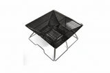 NNETM Foldable Charcoal BBQ Grill Stainless Steel Portable Camping