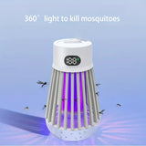 NNETM Electric Mosquito Killer Lamp & LED Light Combo - USB Rechargeable Bug Zapper- White