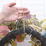 NNETM Autumn Glow: LED Light Wreath with Artificial Foliage