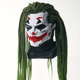 NNETM Joker Clown Costume Mask with Braids