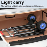 NNETM Foldable Hand Truck Cart with Adjustable Height