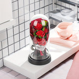 NNETM Romantic Everlasting Rose Bouquet with LED Lights