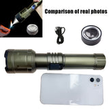 NNETM Flashlight Rechargeable with Fresnel Lens