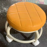 NNETM Step Up Your Decor Game with a Trendy Round Rolling Stool