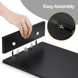 NNETM Adjustable Dual Monitor Stand with Storage (2-Slot)