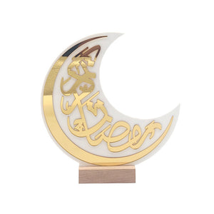 NNETM Ramadan Eid Acrylic Moon Table Decor Set