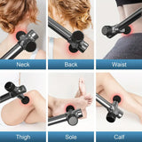 NNETM Extended Reach Pro Fascial Massage Gun - Telescopic Handle(Gray)