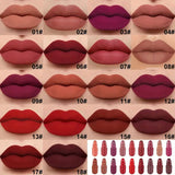 NNETM 18pcs High-Pigment Matte Lipstick Set - Mini Capsule Collection for Long-Lasting Beauty