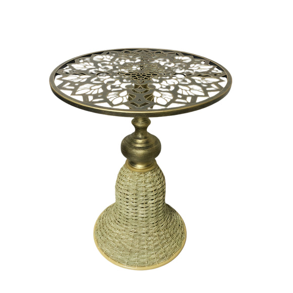 NNETM Wrought Iron Coffee Table for Living Spaces