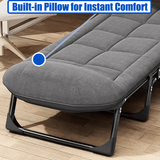 NNETM  Portable Folding Bed – Sturdy Compact Camping Cot for Travel, Home & Office