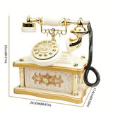 NNETM Vintage Telephone Music Box with 8 Melodies