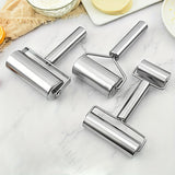 NNETM Stainless Steel Dual-Ended Rolling Pin for Baking