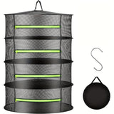 NNETM Hanging Plant Mesh Drying Rack (4-Tier)