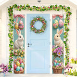 NNETM Easter-Themed Door Banners with Rabbits & Eggs (1 Pair)
