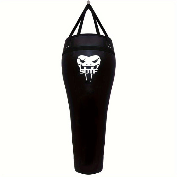 NNETM Muay Thai Hanging Sandbag Faux Leather
