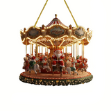 NNETM Santa Claus Carousel Acrylic Sun Catcher –  Hanging Decor