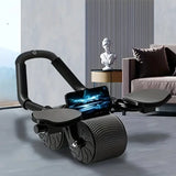 NNETM Automatic Rebound Abdominal Wheel with Elbow Pad