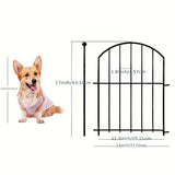 NNETM Decorative Metal Garden Fence for Outdoor Borders (10-Pack)