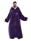 NNETM Leopard Print Fleece Hoodie