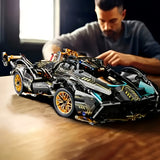NNETM Building Block Car with Golden Bull Toy Set