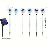 NNETM 6-Pack Color Changing Solar Lights – Horror Eyeball Stake Lights