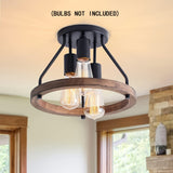 NNETM 3-Light Semi Flush Mount Ceiling Light Fixture