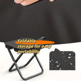 NNETM Black Portable Folding Camping Chair and Stool