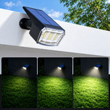 4Pack 63-LED Outdoor Solar Landscape Spotlights Warm White