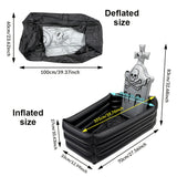 NNETM Inflatable Skull Tombstone Ice Bar Halloween Prop