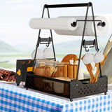 NNETM Grill Caddy with Hooks & Towel Holders