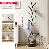 NNETM Freestanding Metal Coat Rack with Branch Hooks