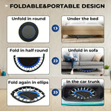 NNETM 1pc 121.92cm Mini Fitness Trampoline with Adjustable Handle - Blue