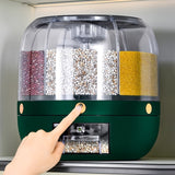 NNETM Dispenser Container Rotating Cereal with Flip Lid