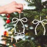 Christmas Tree Bows 12pcs Decorative Twist-Tie Bows
